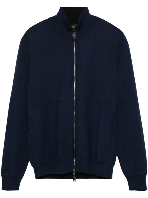 zip-up cardigan
